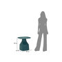 Voir la diapositive 6 : Paris Prix Table d'Appoint Carrée  Gea  50cm Bleu