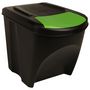 Voir la diapositive 2 : VIDAXL Poubelles empilables 3 pcs Anthracite 75 L