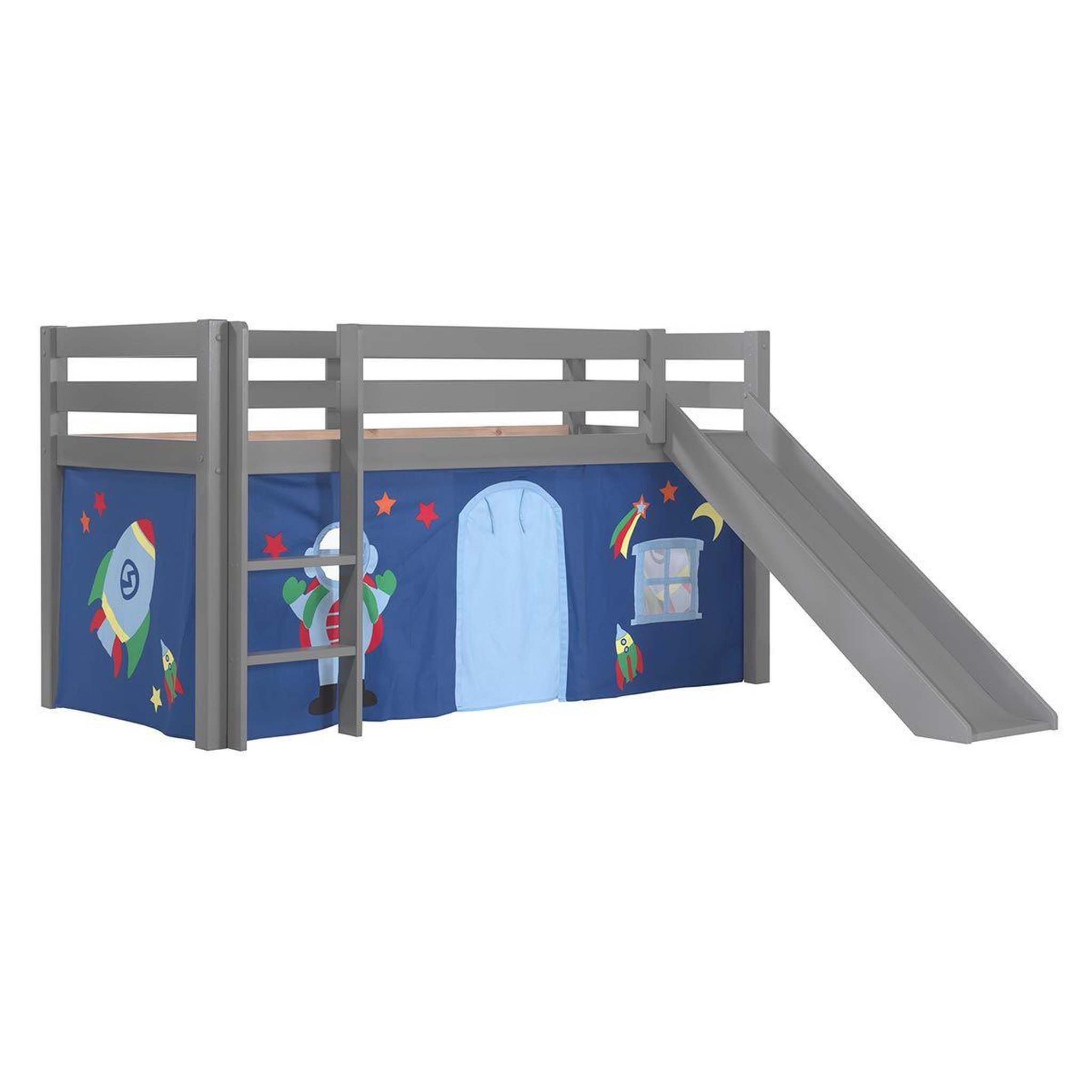 Paris Prix Pack - lit enfant toboggan & tente  pino astronaute ii  gris