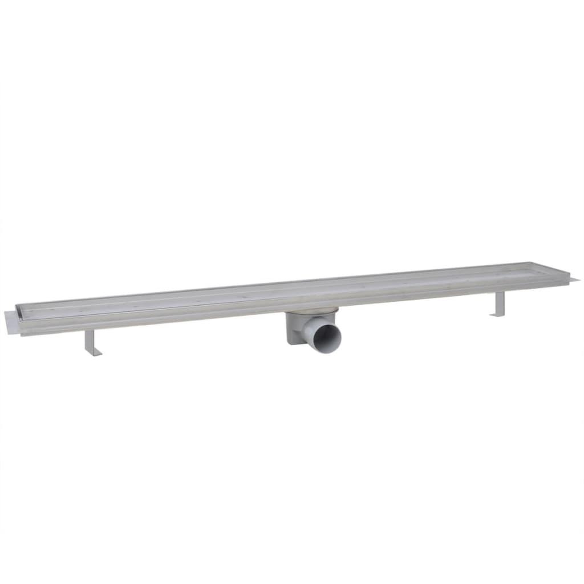 Voir la diapositive 3 : VIDAXL Drain de douche lineaire 2 pc 930 x 140 mm Acier inoxydable