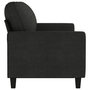 Voir la diapositive 4 : VIDAXL Canape a 3 places Noir 180 cm Tissu