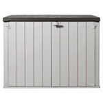 TOOMAX Coffre de rangement jardin multifonction résine - Taupe et marron - 2270L - STOREWAY PLUS 2XL