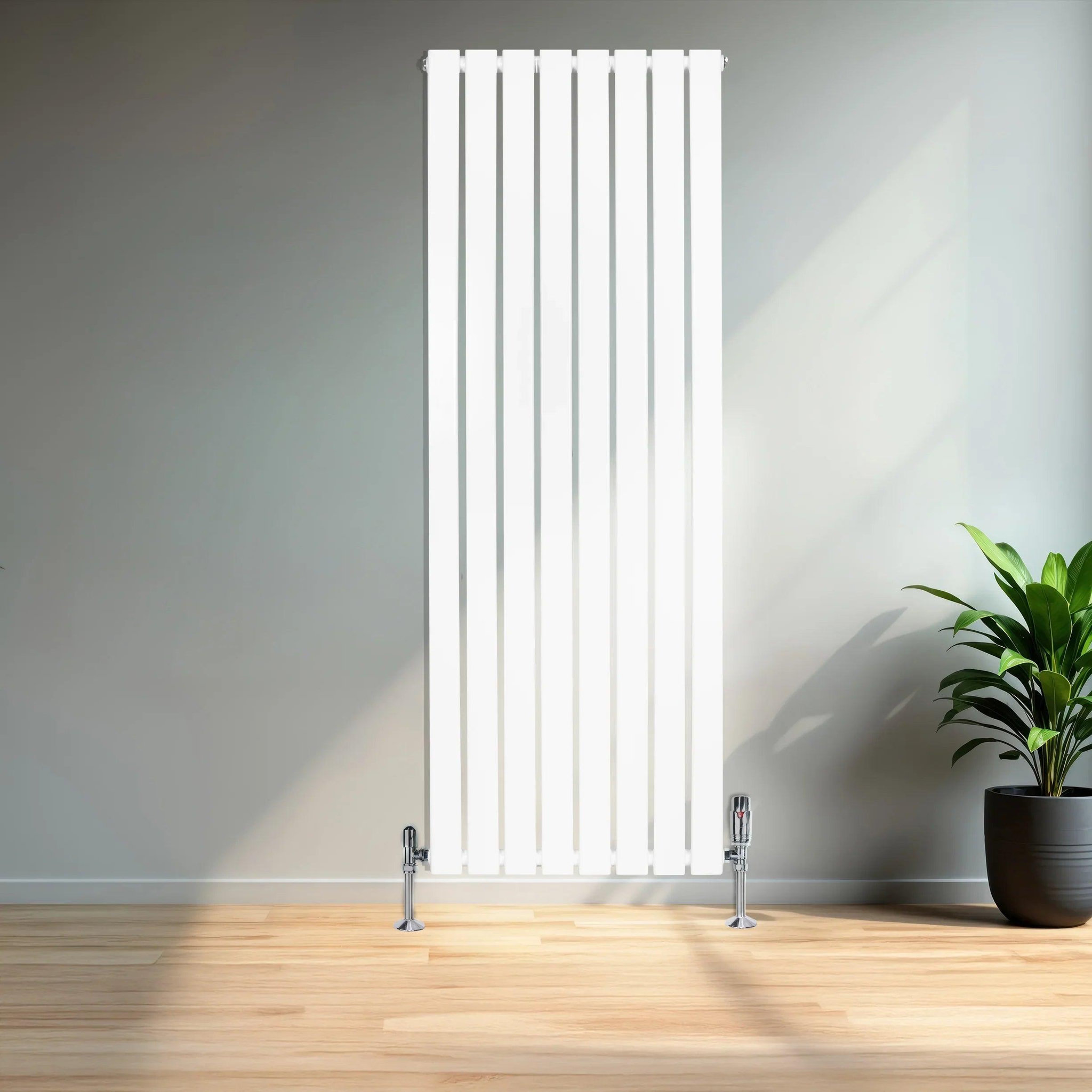Voir la diapositive 4 : MONSTERSHOP Radiateur plat à 1 panneau & vannes - 1600 x 560 mm