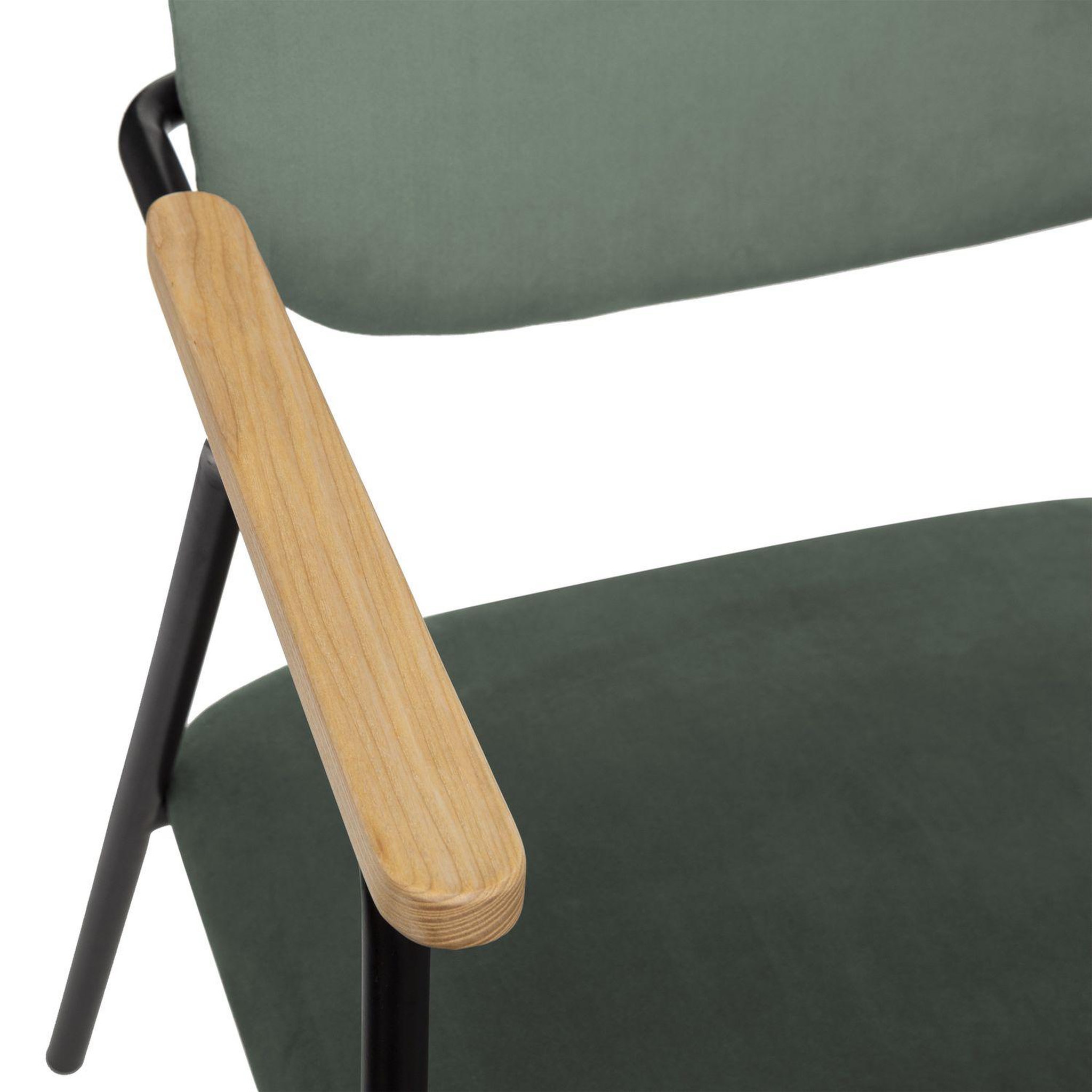 Voir la diapositive 3 : ATMOSPHERA Fauteuil design en velours Dyer