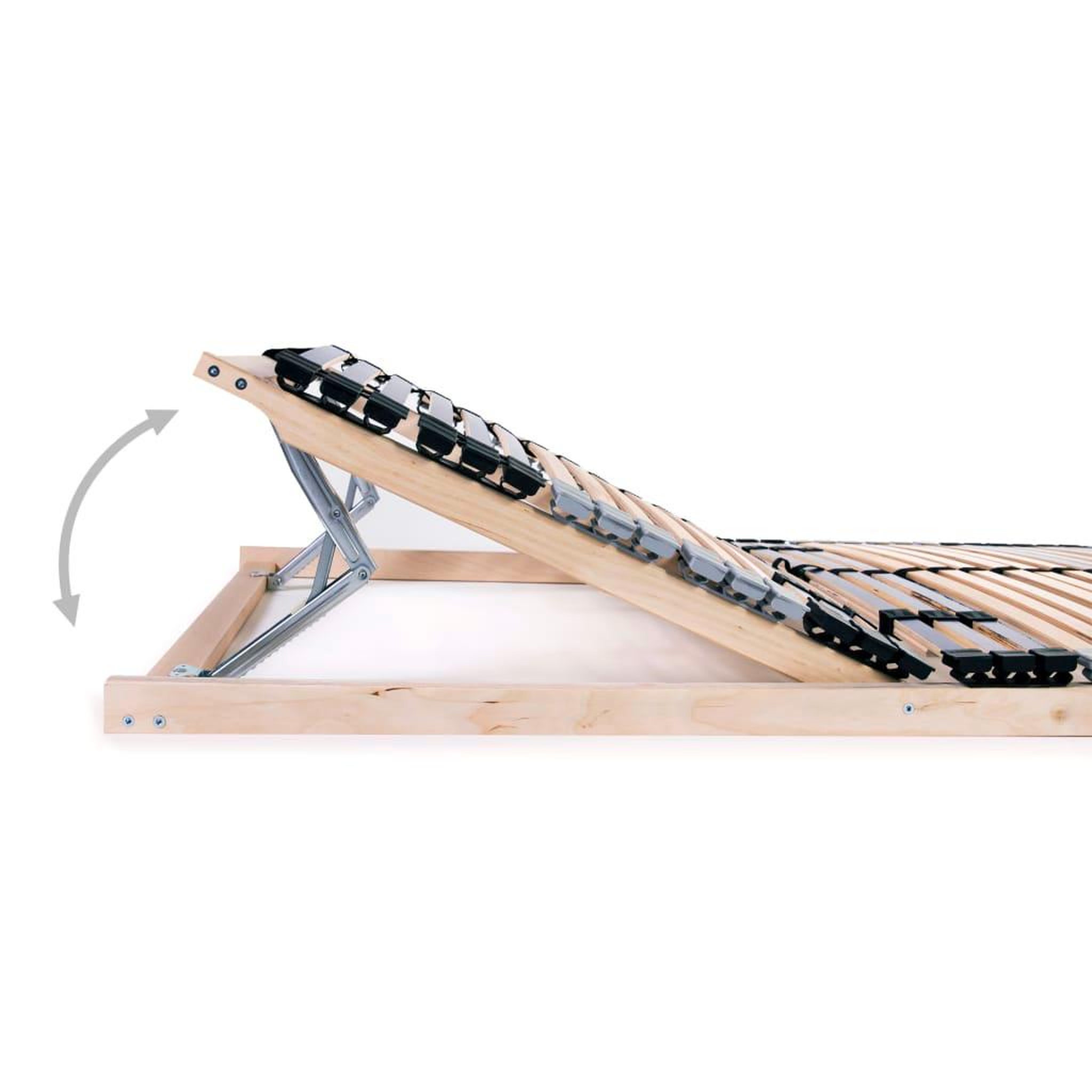 Voir la diapositive 5 : VIDAXL Sommier a lattes sans matelas avec 42 lattes 7 zones 80x200 cm
