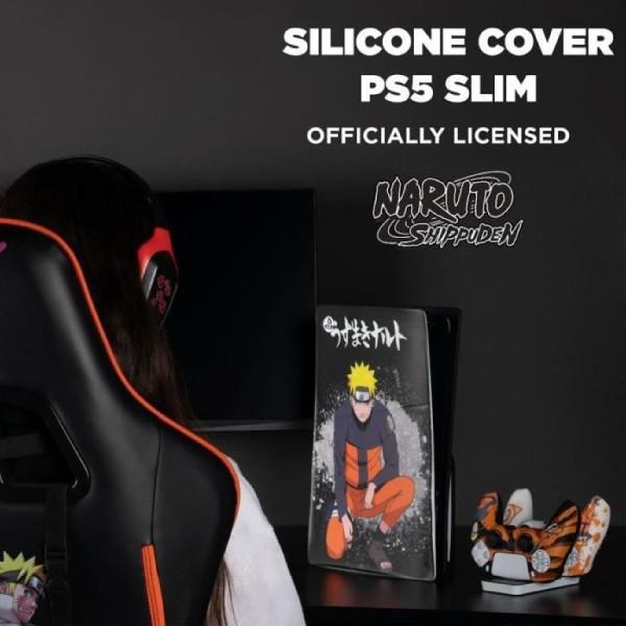 Voir la diapositive 6 : Konix Silicone Cover Pour Playstation 5 Slim - Naruto-Accessoire-PS5