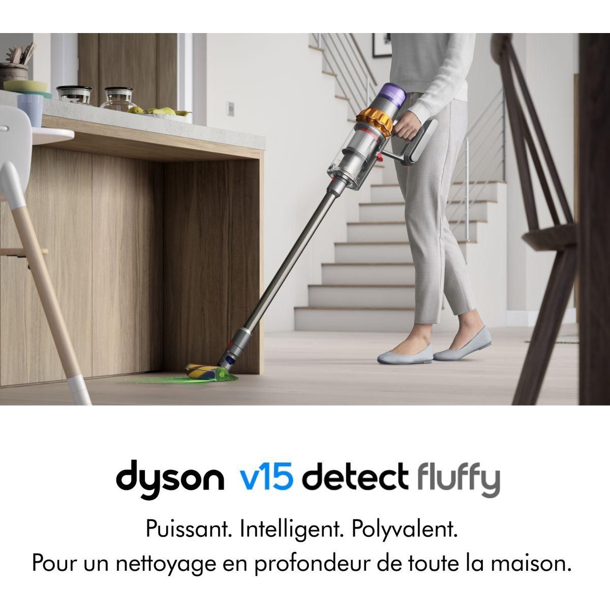 Dyson Aspirateur balai V15 Detect Fluffy