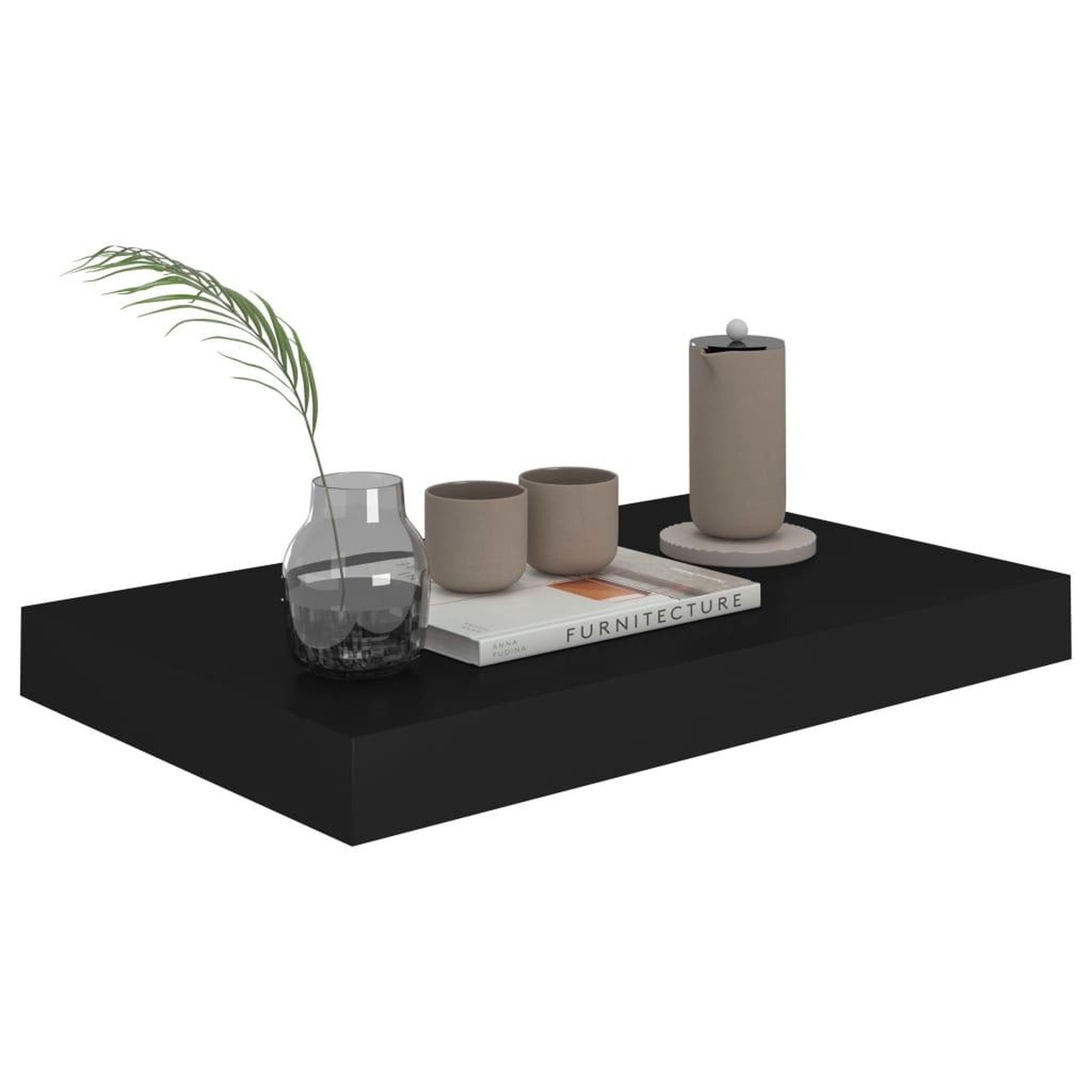 Voir la diapositive 3 : VIDAXL Etagere murale flottante noir 40x23x3,8 cm MDF
