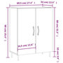 Voir la diapositive 6 : VIDAXL Buffet gris beton 69,5x34x90 cm bois d'ingenierie