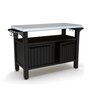Voir la diapositive 4 : KETER Table de cuisine buffet en résine 279L