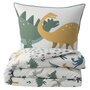 Voir la diapositive 2 : FUTURE HOME Parure de lit enfant en coton imprimé dinosaure 140x200cm