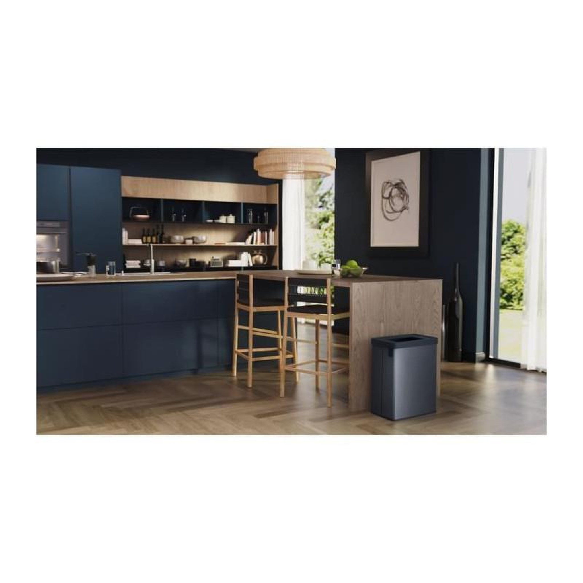 Voir la diapositive 5 : CURVER Poubelle de tri - VERTO - CURVER - 54 L - Bleu perle