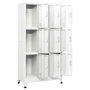 Voir la diapositive 3 : VIDAXL Armoire a casier avec 9 compartiments Acier 90x45x180 cm Gris