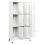 Voir la diapositive 3 : VIDAXL Armoire a casier avec 9 compartiments Acier 90x45x180 cm Gris