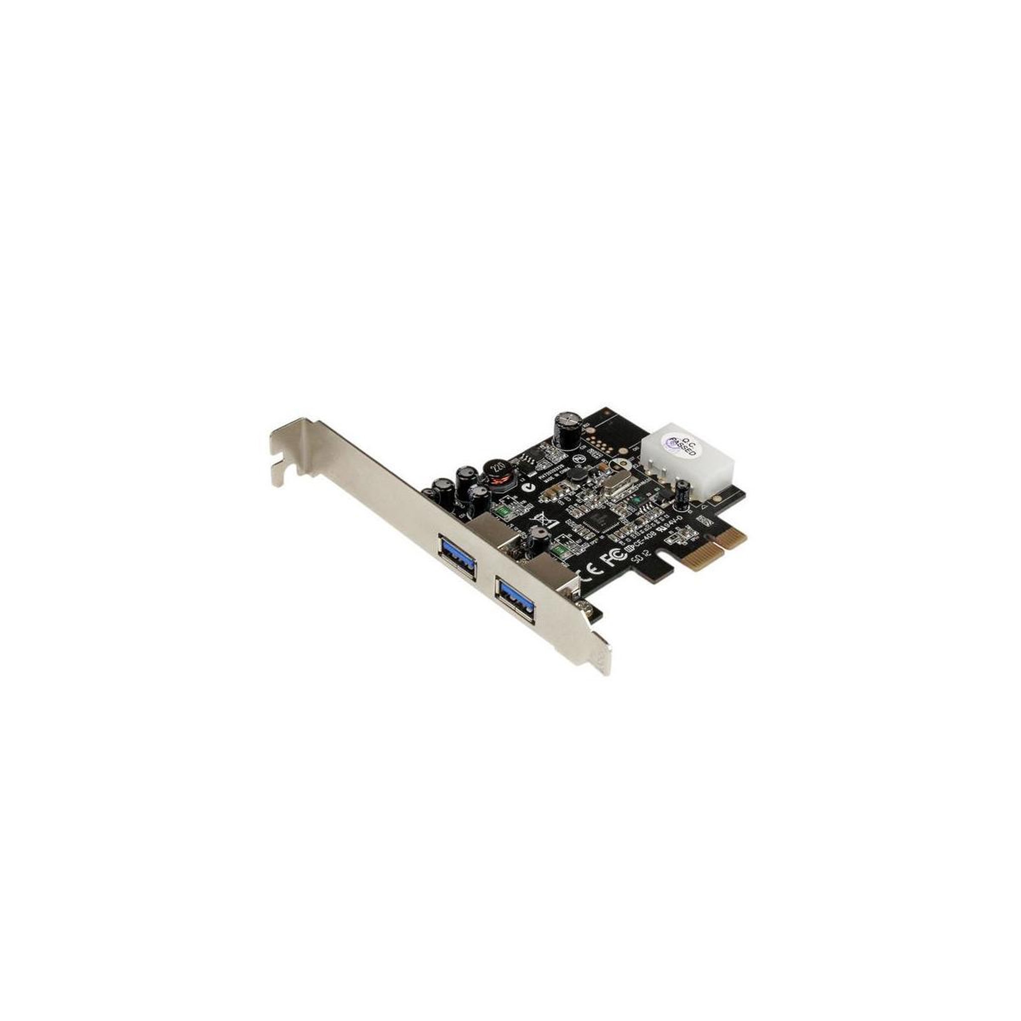 Voir la diapositive 2 : Startech Startech.com carte contrôleur pci express vers 2 ports usb 3.0 avec uasp - alimentation lp4