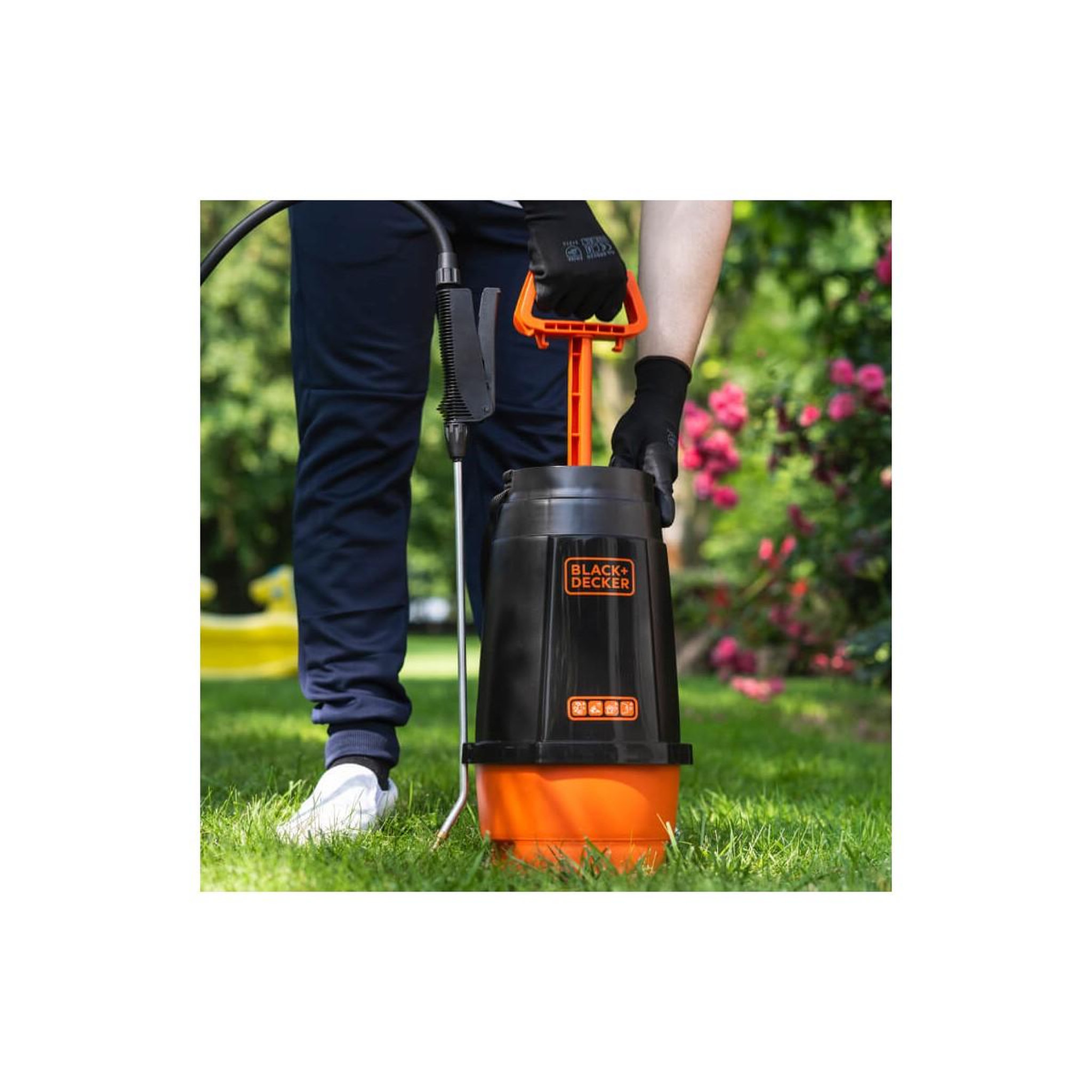 Voir la diapositive 3 : Black et Decker Pulvérisateur Jardin 6L + Lance Pulvérisateur à Pression Jardin Black & Decker