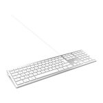 Mobility Lab MOBILITY LAB ML304304 - Clavier Design Touch Filaire avec 2 USB pour Mac - AZERTY - Blanc et argente