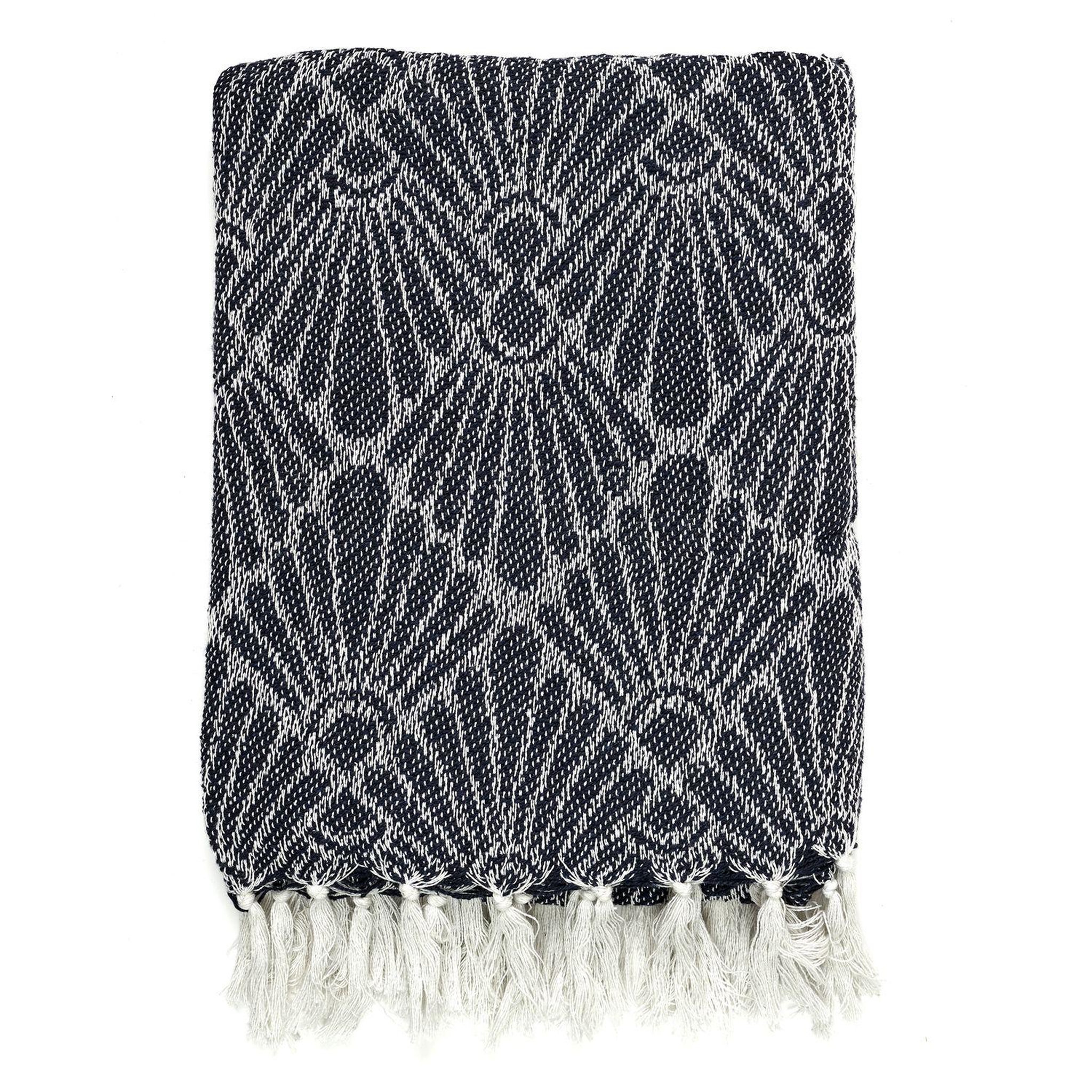 Voir la diapositive 4 : TOILINUX Plaid jacquard