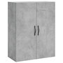 Voir la diapositive 5 : VIDAXL Buffet haut Gris beton 69,5x34x180 cm Bois d'ingenierie