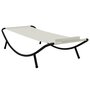 Voir la diapositive 2 : VIDAXL Lit de jardin creme 200x90 cm acier
