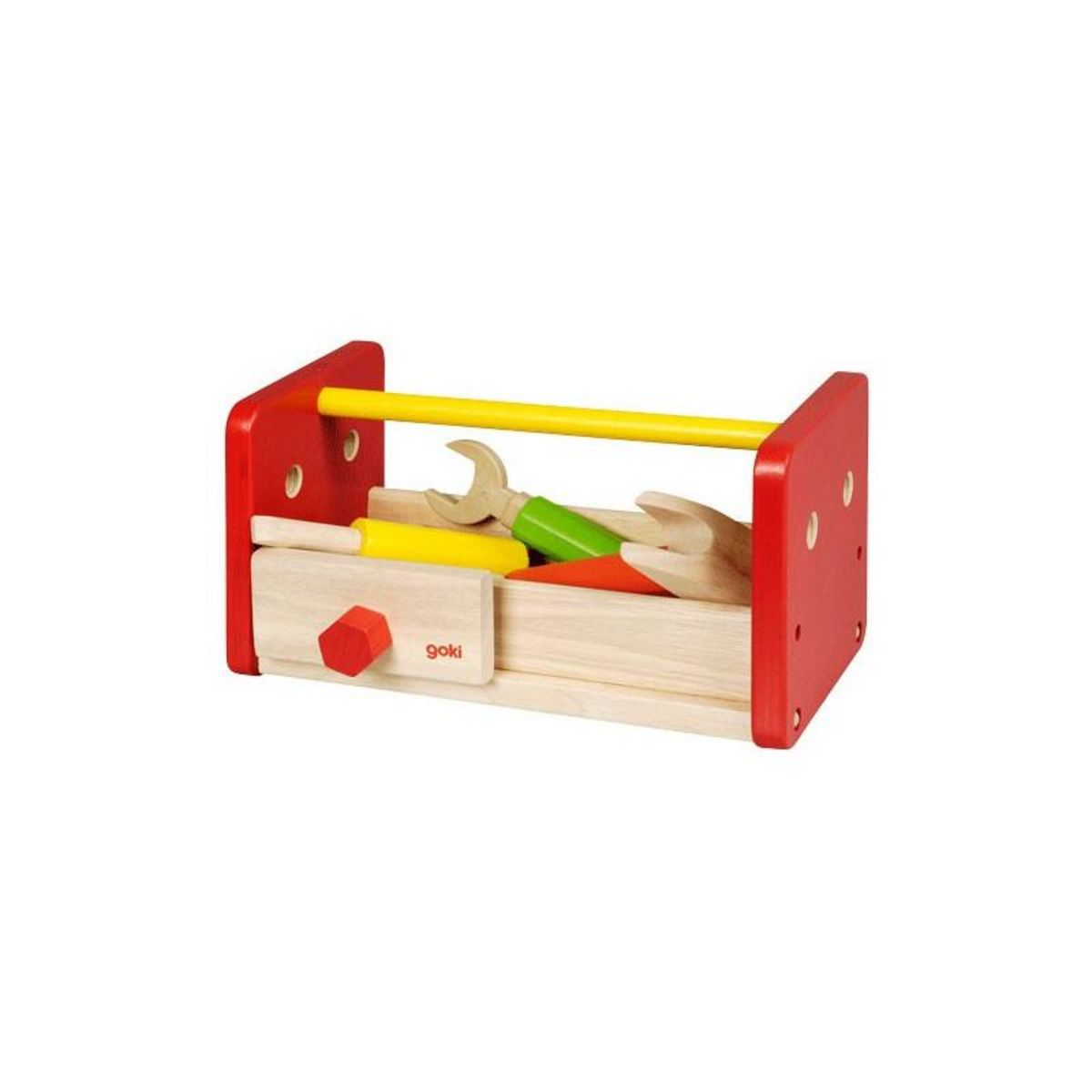 Goki GOKI Wooden Work Bench and tool box 2 in 1