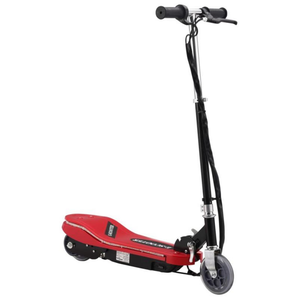 VIDAXL Trottinette électrique avec LED 120 W Rouge