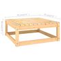Voir la diapositive 6 : VIDAXL Salon de jardin 2 pcs avec coussins Bois de pin massif