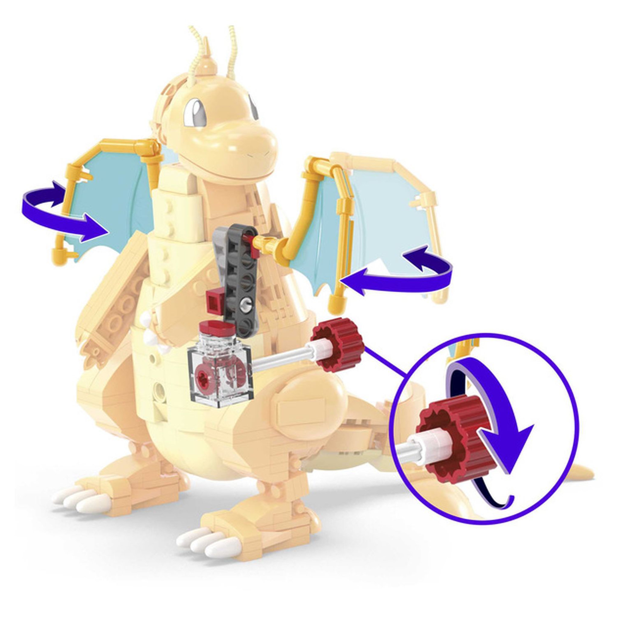 Voir la diapositive 3 : MEGA CONSTRUX Dracolosse - Jeu à assembler - Pokémon 