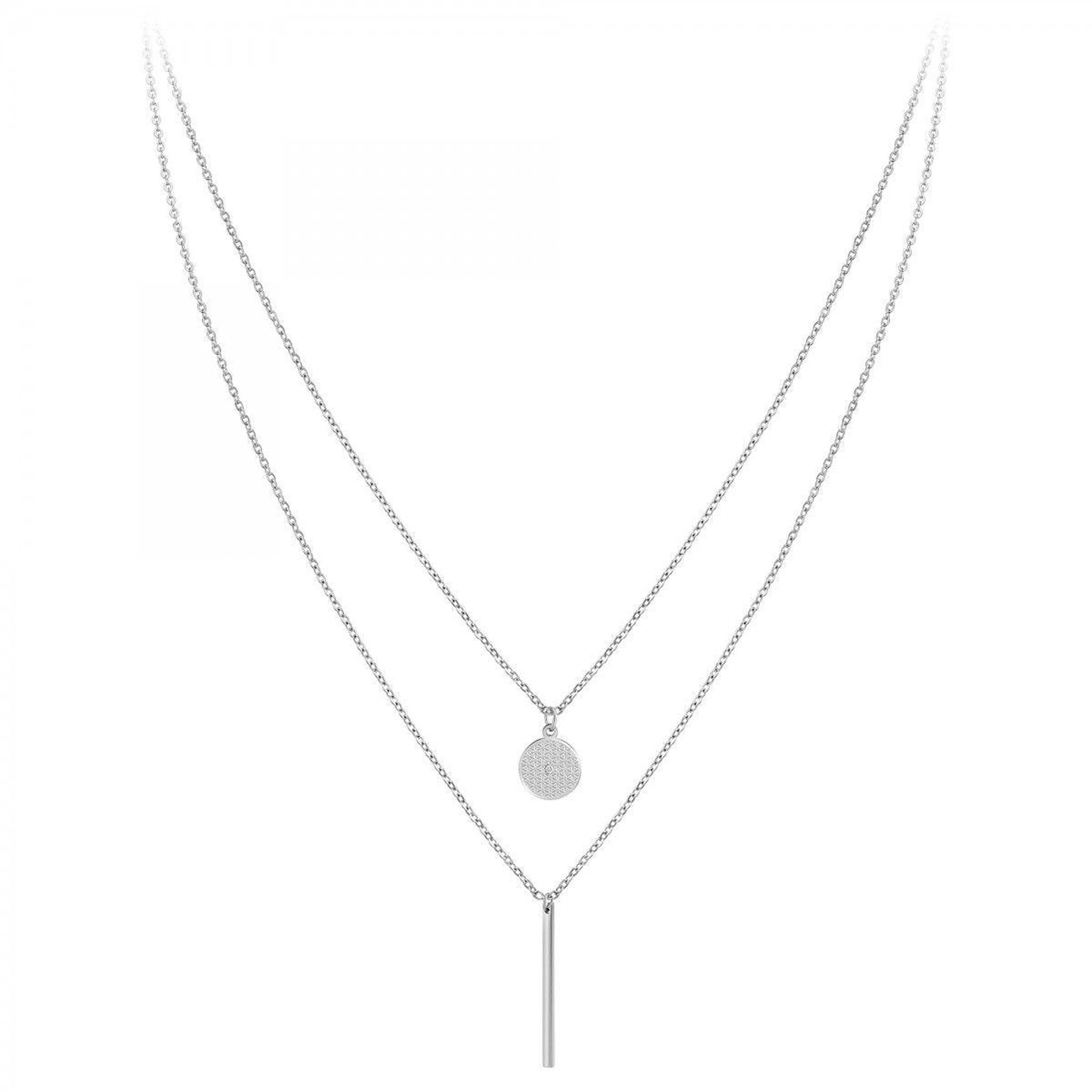 SC CRYSTAL Collier multi-rangs par SC Crystal orné d'un véritable diamant blanc