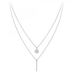 SC CRYSTAL Collier multi-rangs par SC Crystal orné d'un véritable diamant blanc