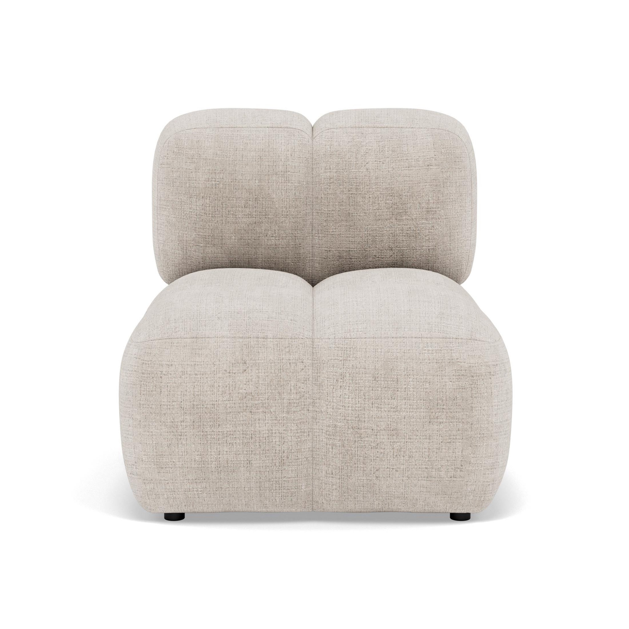 Voir la diapositive 1 : LISA DESIGN Grace - module d'assise en velours texturé