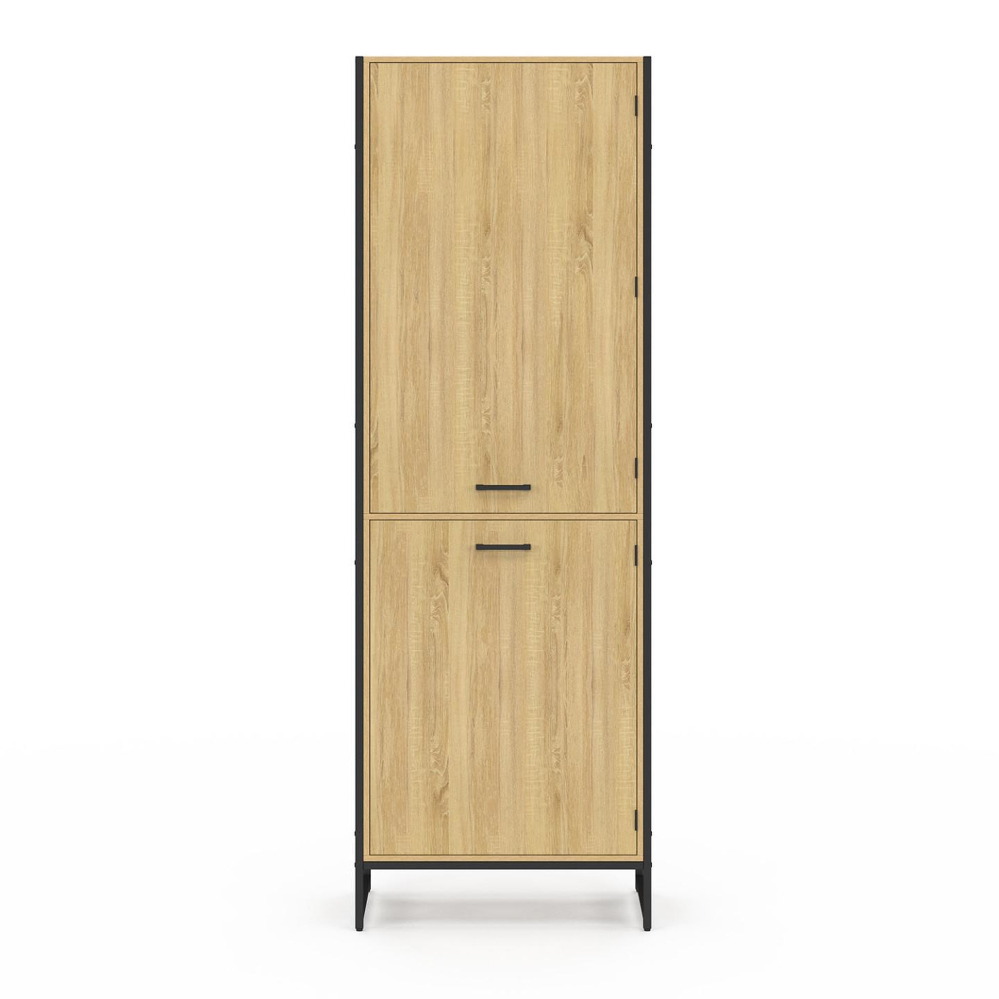 Voir la diapositive 3 : ID MARKET Colonne de cuisine 60 cm detroit 2 portes design industriel