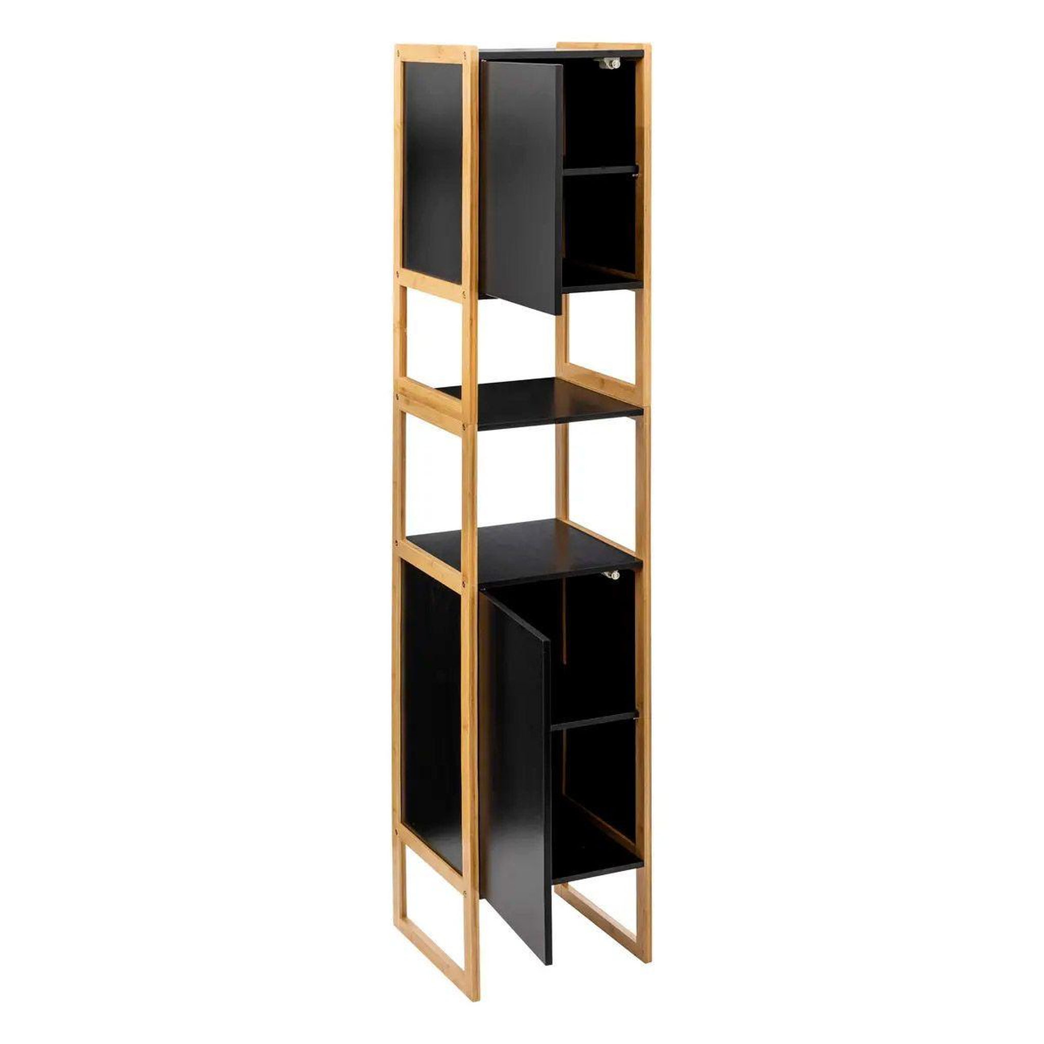 Voir la diapositive 2 : FIVE Colonne 2 portes  natureo  170cm noir