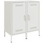 Voir la diapositive 2 : VIDAXL Buffets 2 pcs blanc 36x39x79 cm acier