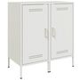 Voir la diapositive 2 : VIDAXL Buffets 2 pcs blanc 36x39x79 cm acier