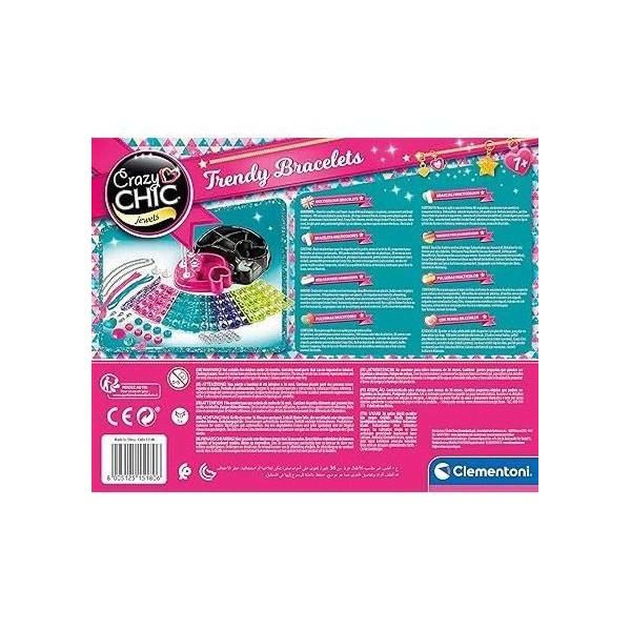 Voir la diapositive 5 : CLEMENTONI Clementoni - Crazy Chic - Rainbow bracelets