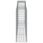 Voir la diapositive 5 : VIDAXL Paniers a gabions arques 9 pcs 400x50x140/160 cm Fer galvanise