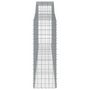 Voir la diapositive 5 : VIDAXL Paniers a gabions arques 9 pcs 400x50x140/160 cm Fer galvanise
