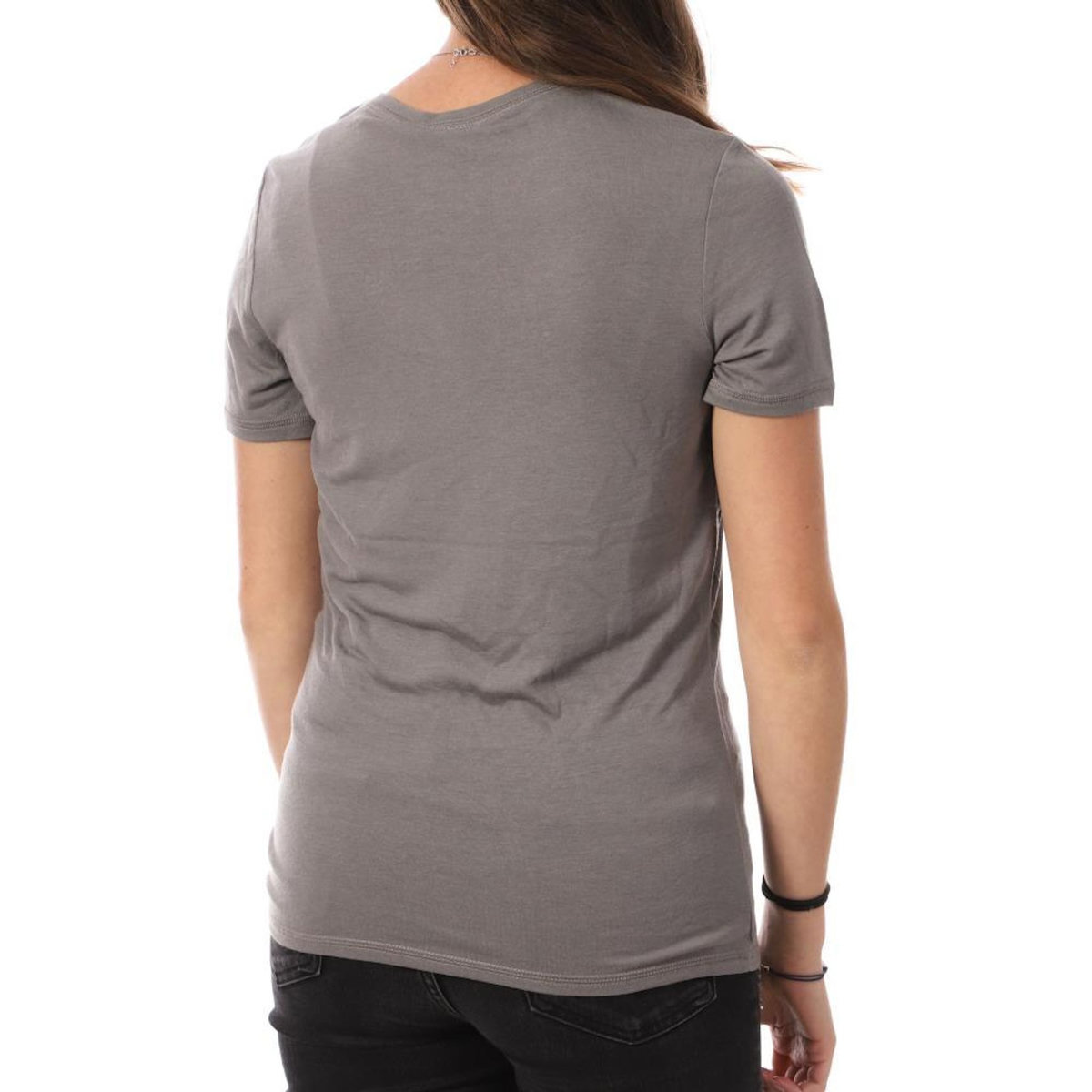 JACQUELINE DE YONG T-Shirt Gris Femme JDY Suma Wool