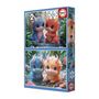 Voir la diapositive 4 : EDUCA Puzzle - EDUCA - Monstres Mignons - 2 x 100 pieces - Pour enfants des 8 ans - Theme dessins animés