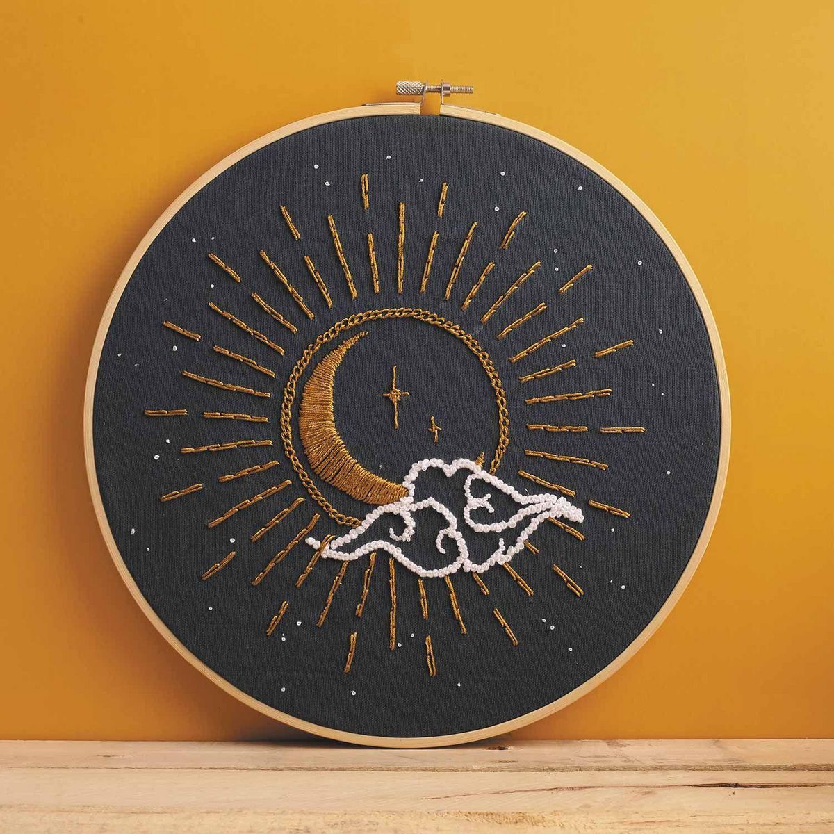 Graine créative Kit broderie décorative céleste