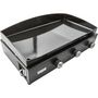 Voir la diapositive 3 : Le marquier Plancha gaz Pure 375 Noir 3 brûleurs à poser, 75x40 cm