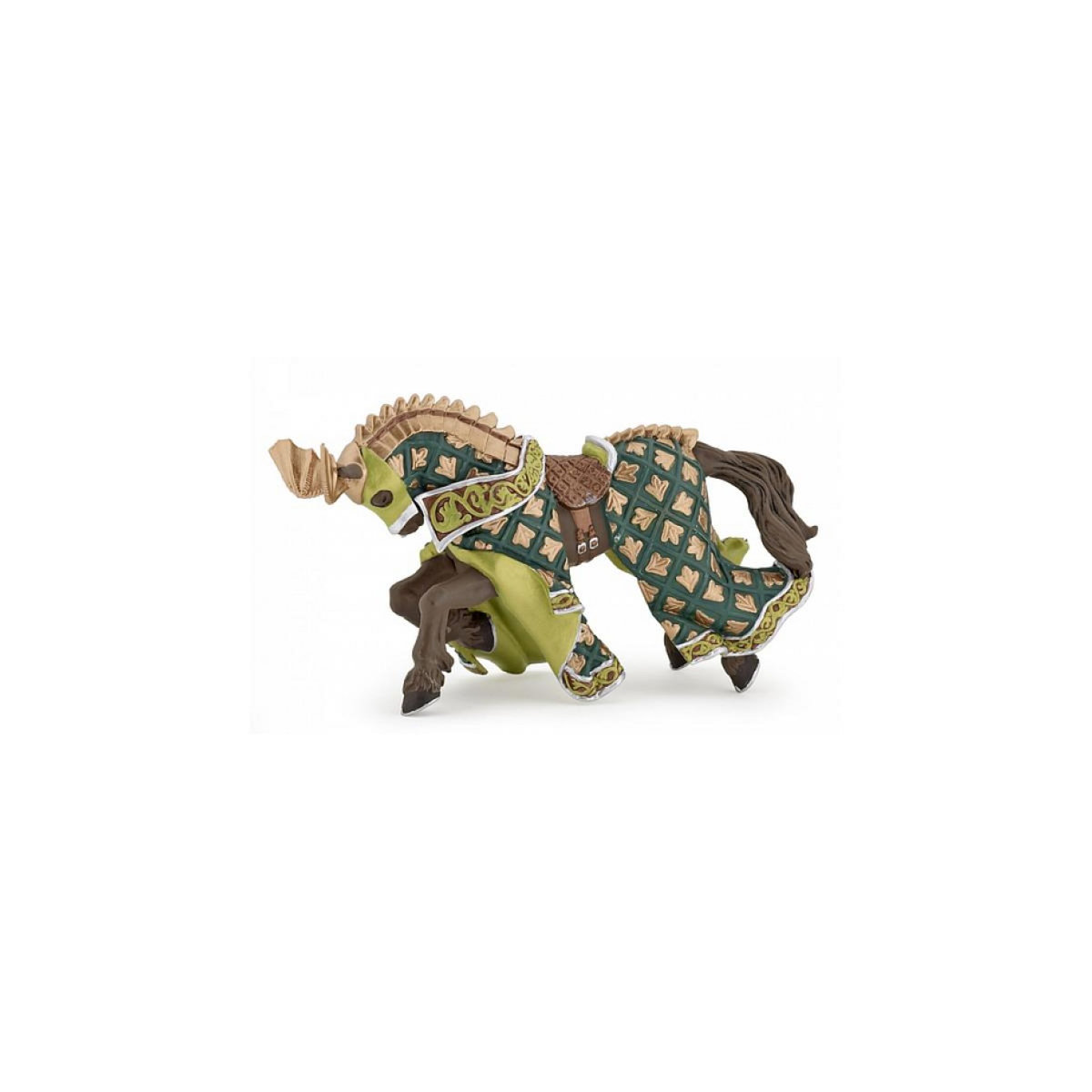 Papo 39923 Cheval du Maitre des armes cimier dragon