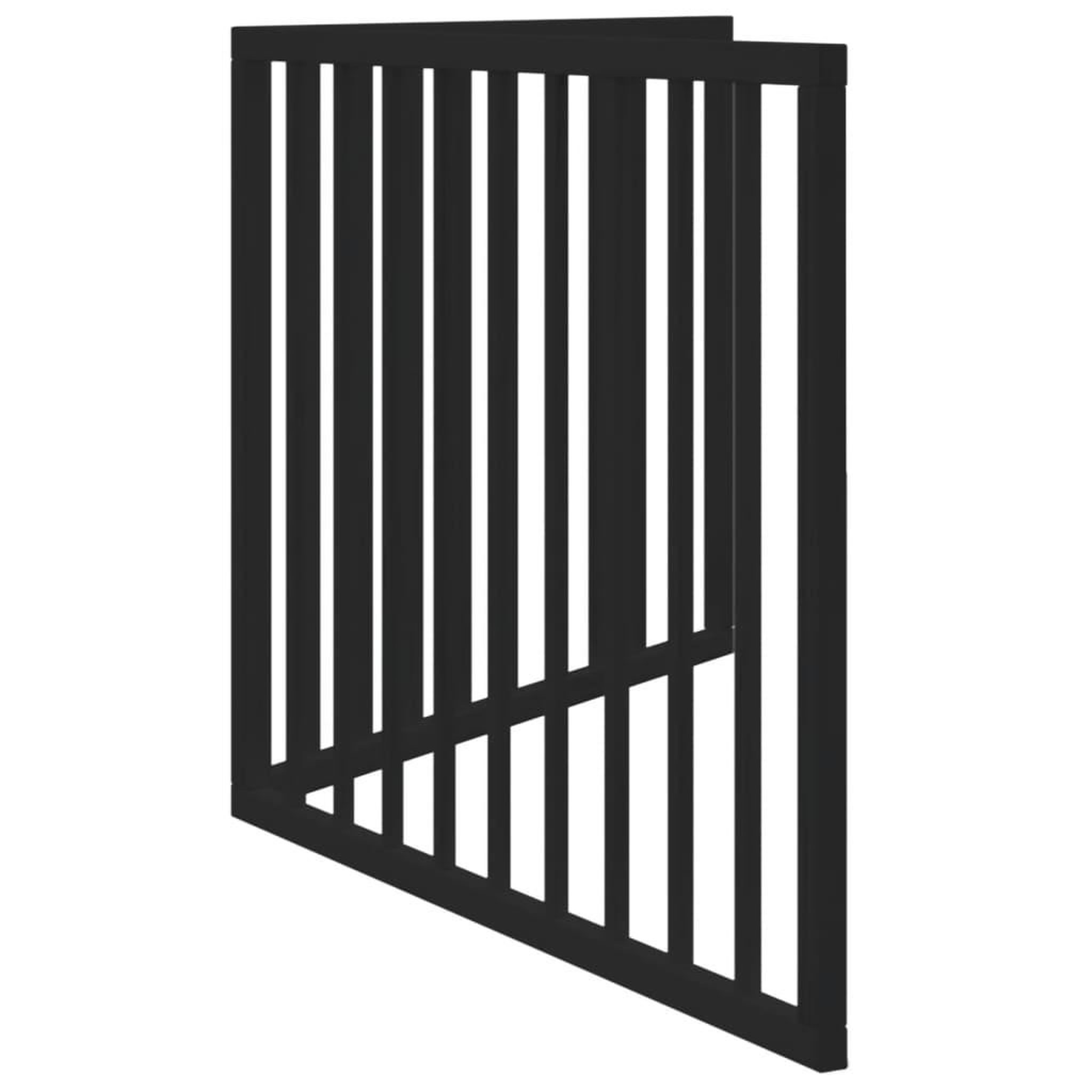 Voir la diapositive 5 : VIDAXL Barriere pour chien pliable 2 panneaux noir bois de peuplier