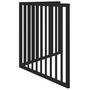 Voir la diapositive 5 : VIDAXL Barriere pour chien pliable 2 panneaux noir bois de peuplier