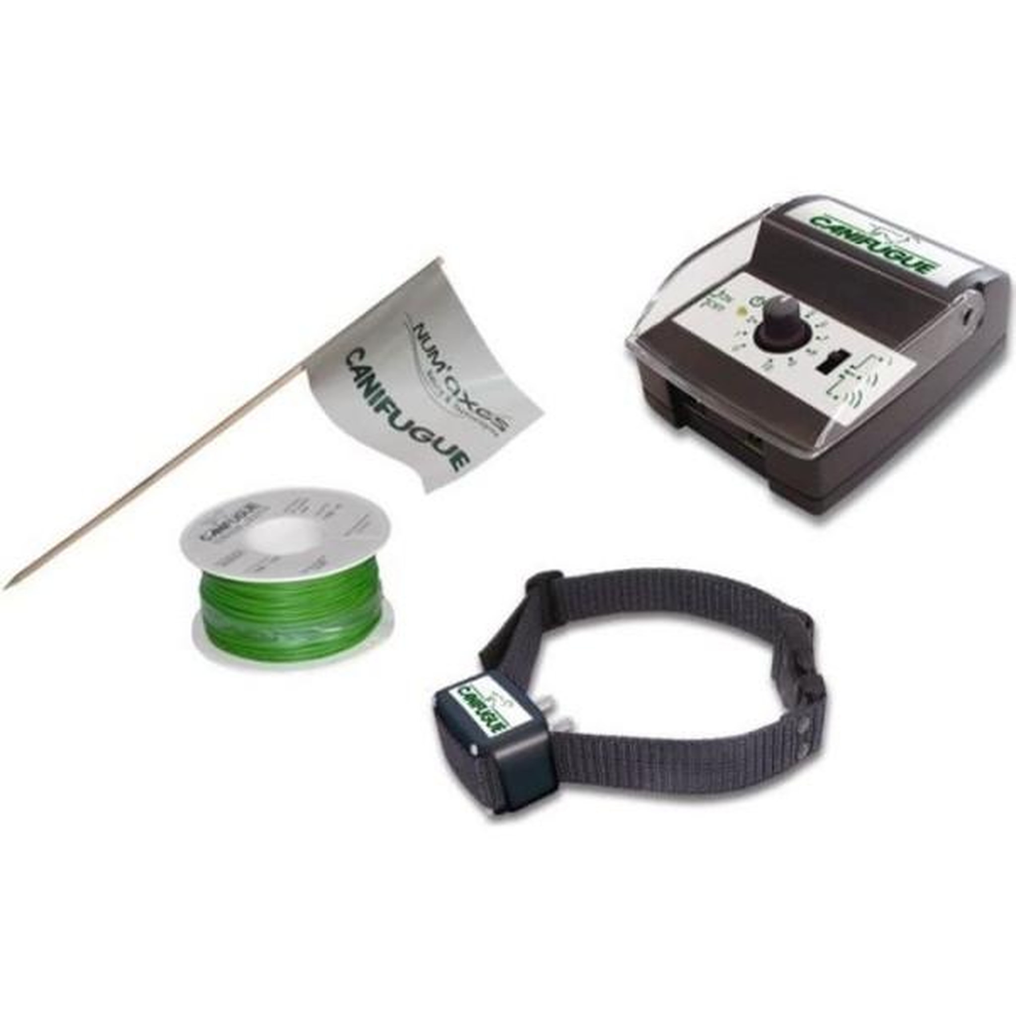 NUM'AXES NUM'AXES Canifugue Clôture et collier anti-fugue pour chiens - FUG1030 (Jardin jusqu'a 800 m de fil)