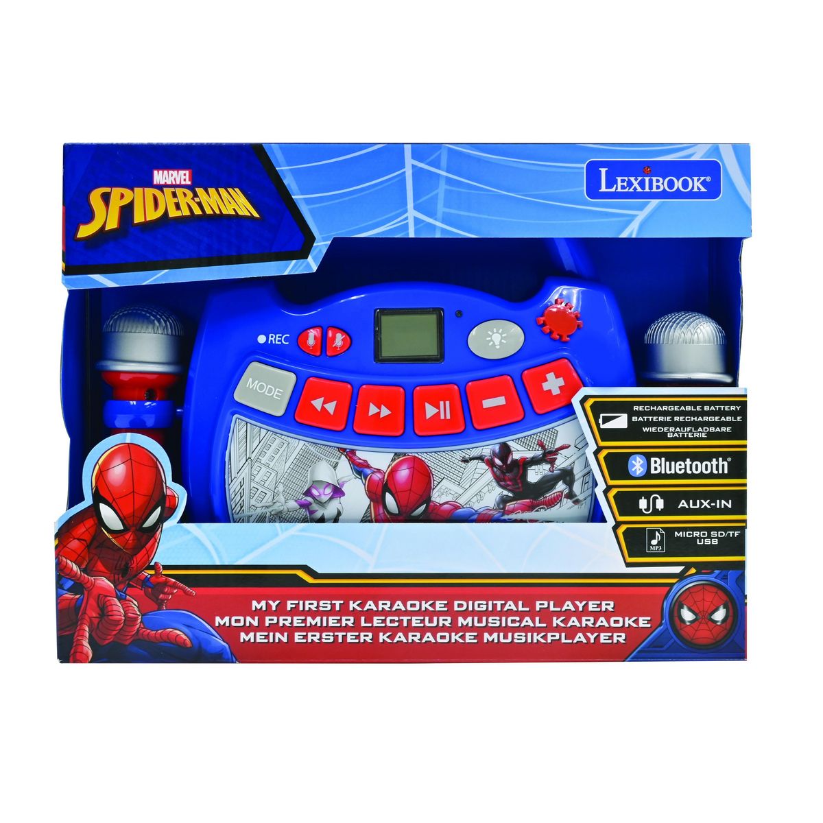 Lexibook Enceinte Bluetooth Spider-Man avec Micros