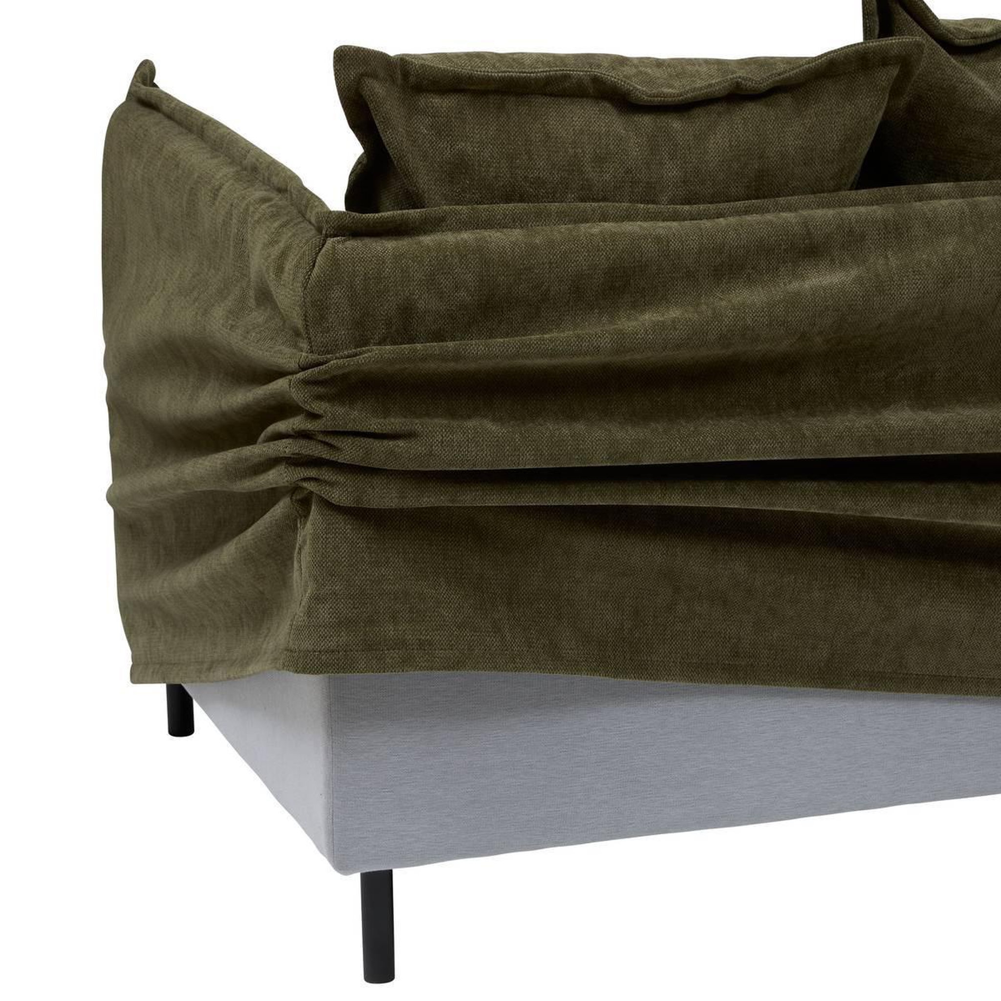 Voir la diapositive 3 : ATMOSPHERA Canapé droit 3 places  odile  200cm vert cèdre