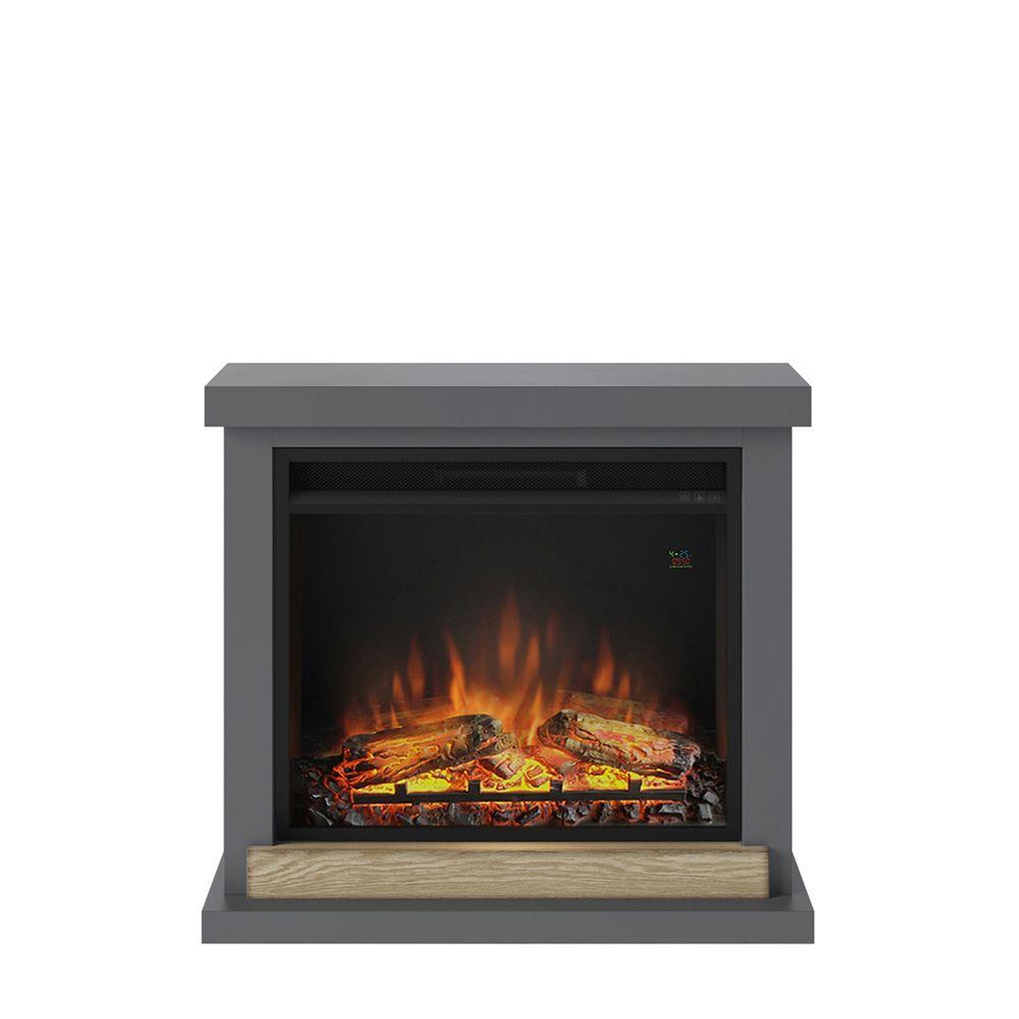 CENTRALE BRICO Cheminée électrique décorative  Hagen  Gris foncé - Powerflame