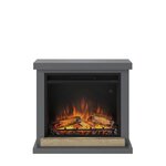 CENTRALE BRICO Cheminée électrique décorative  Hagen  Gris foncé - Powerflame